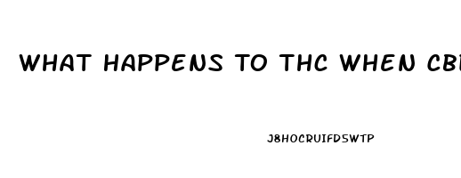 What Happens To Thc When Cbd Oil Is Made