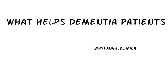 What Helps Dementia Patients Sleep