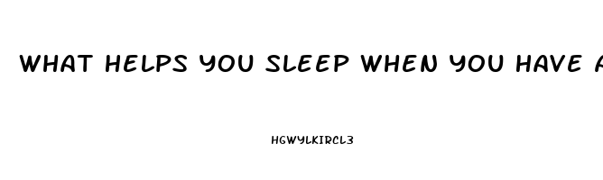 What Helps You Sleep When You Have Anxiety