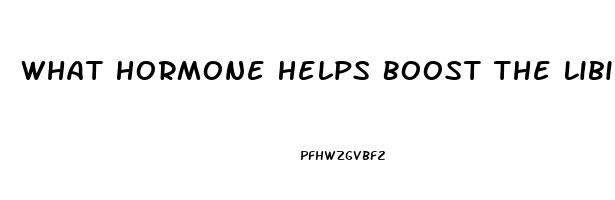 What Hormone Helps Boost The Libido