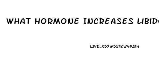 What Hormone Increases Libido