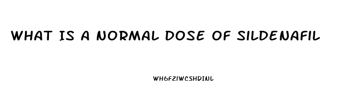 What Is A Normal Dose Of Sildenafil
