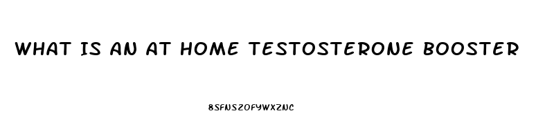 What Is An At Home Testosterone Booster