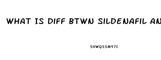What Is Diff Btwn Sildenafil And Sildenafil Citrate