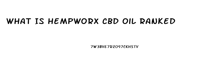 What Is Hempworx Cbd Oil Ranked