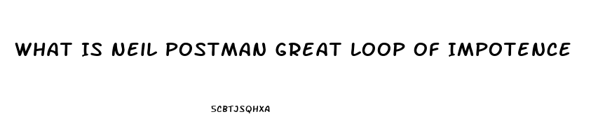 What Is Neil Postman Great Loop Of Impotence