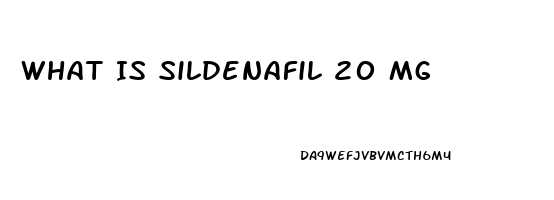 What Is Sildenafil 20 Mg