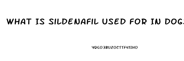 What Is Sildenafil Used For In Dogs