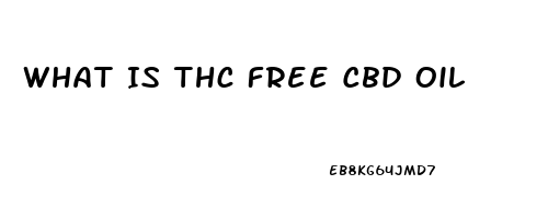 What Is Thc Free Cbd Oil