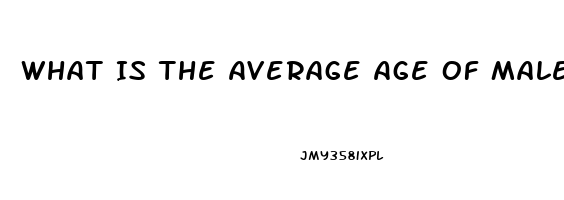 What Is The Average Age Of Male Impotence