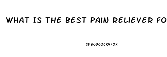 What Is The Best Pain Reliever For Lower Back