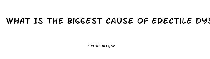 What Is The Biggest Cause Of Erectile Dysfunction