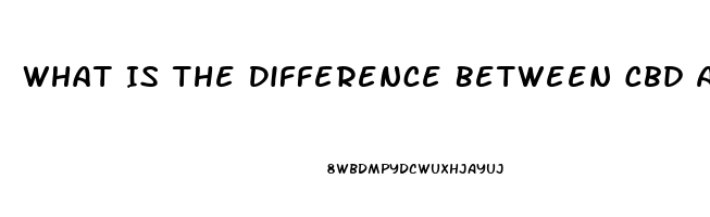 What Is The Difference Between Cbd And Cbd Oil And Thc