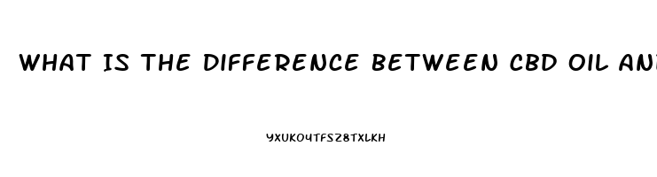 What Is The Difference Between Cbd Oil And Cold Pressed Hemp Seed Oil