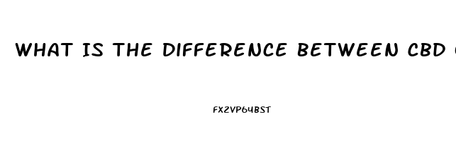 What Is The Difference Between Cbd Oil And Hemp Oil For Pain