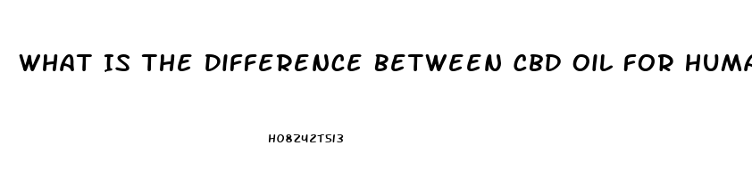 What Is The Difference Between Cbd Oil For Humans And Animals