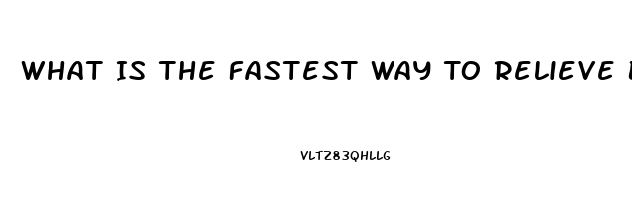 What Is The Fastest Way To Relieve Back Pain