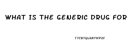 What Is The Generic Drug For Viagra