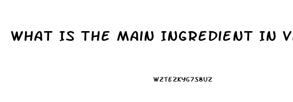 What Is The Main Ingredient In Viagra