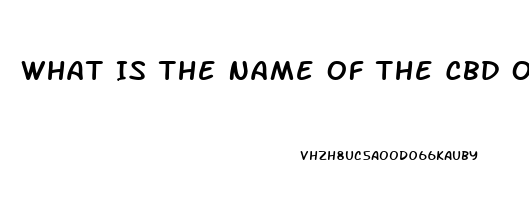 What Is The Name Of The Cbd Oil That Will Work On Nuropthy