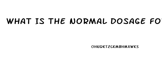 What Is The Normal Dosage For Viagra