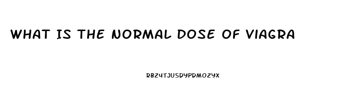 What Is The Normal Dose Of Viagra