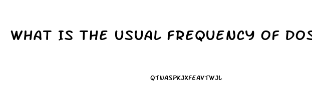 What Is The Usual Frequency Of Dosage For Sildenafil