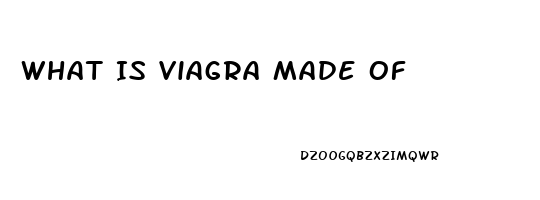 What Is Viagra Made Of