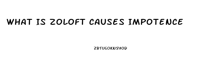 What Is Zoloft Causes Impotence