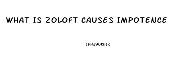 What Is Zoloft Causes Impotence