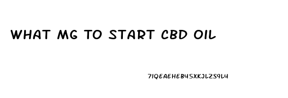 What Mg To Start Cbd Oil