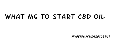 What Mg To Start Cbd Oil