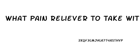 What Pain Reliever To Take With High Blood Pressure