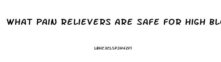 What Pain Relievers Are Safe For High Blood Pressure