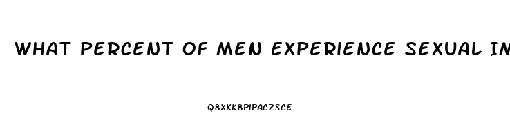 What Percent Of Men Experience Sexual Impotence