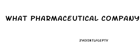 What Pharmaceutical Company Makes Viagra