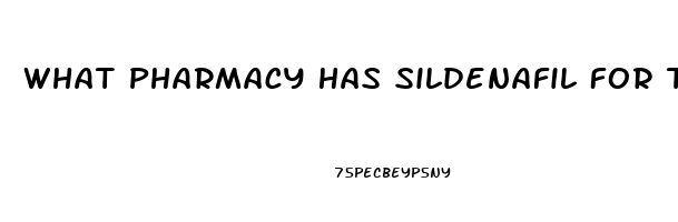 What Pharmacy Has Sildenafil For The Best Price