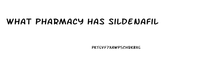 What Pharmacy Has Sildenafil