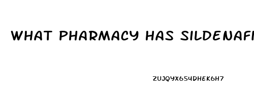 What Pharmacy Has Sildenafil