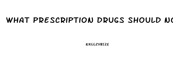 What Prescription Drugs Should Not Be Taken With Cbd Oil