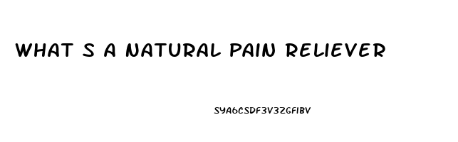 What S A Natural Pain Reliever