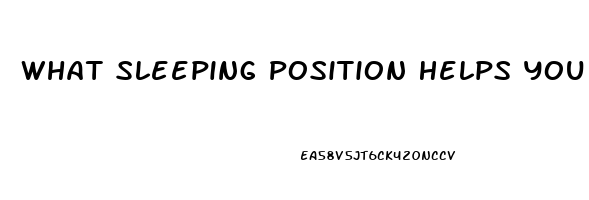 What Sleeping Position Helps You Grow