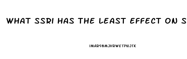 What Ssri Has The Least Effect On Sex Drive