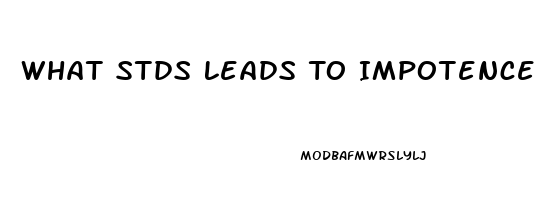 What Stds Leads To Impotence