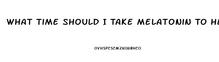 What Time Should I Take Melatonin To Help Me Sleep
