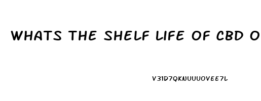 Whats The Shelf Life Of Cbd Oil