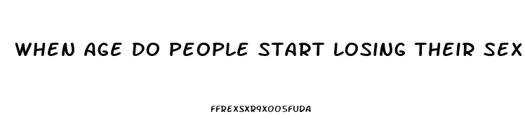 When Age Do People Start Losing Their Sex Drive