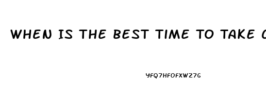 When Is The Best Time To Take Cbd Gummies