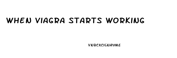 When Viagra Starts Working