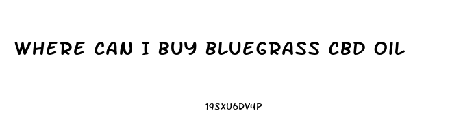 Where Can I Buy Bluegrass Cbd Oil